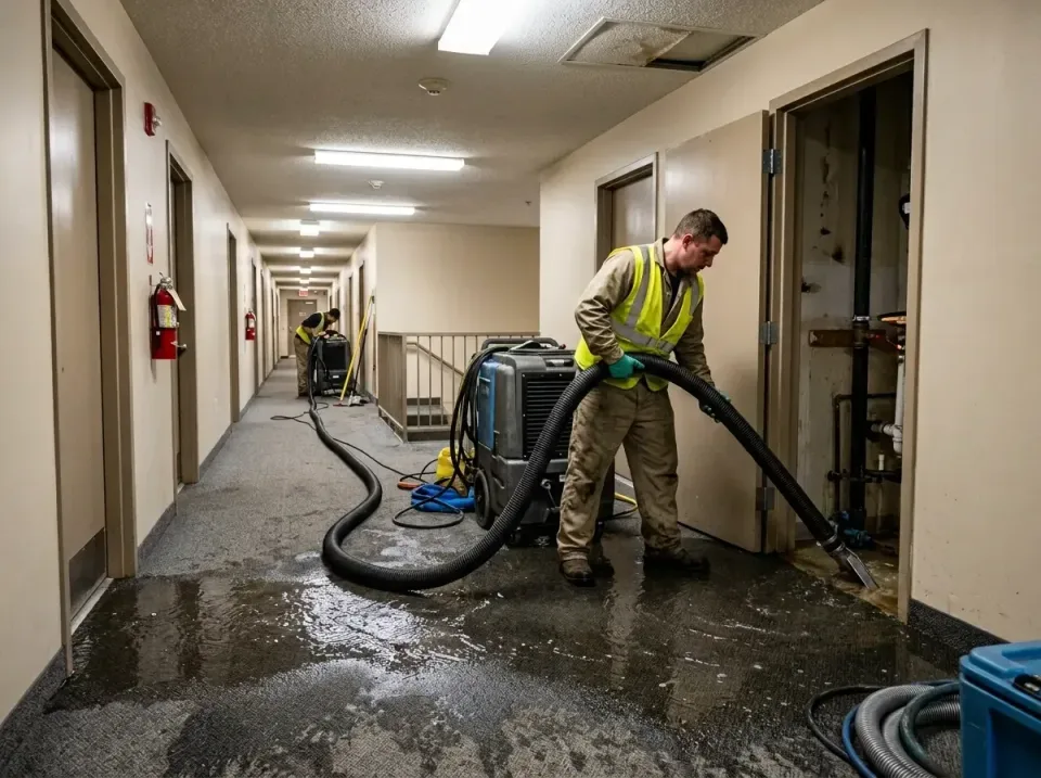 multi-unit-apartment-hallway-f-005 — frequently asked questions, Emergency Burst Pipe Water Extraction & Removal in Byron, GA